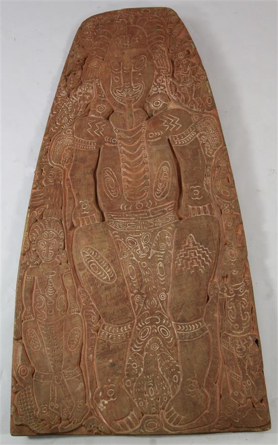 Sepik River large carved storyboard